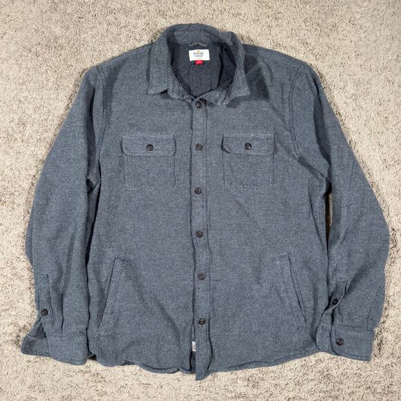 Marine Layer Other - Marine Layer Size Large Toph Camping Shirt Grey Shacket Pockets Lined Button Up
